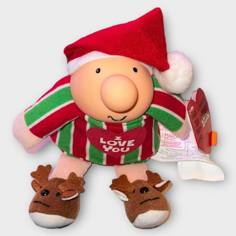 Ziggy Vintage Cartoon Christmas Plush with Tags